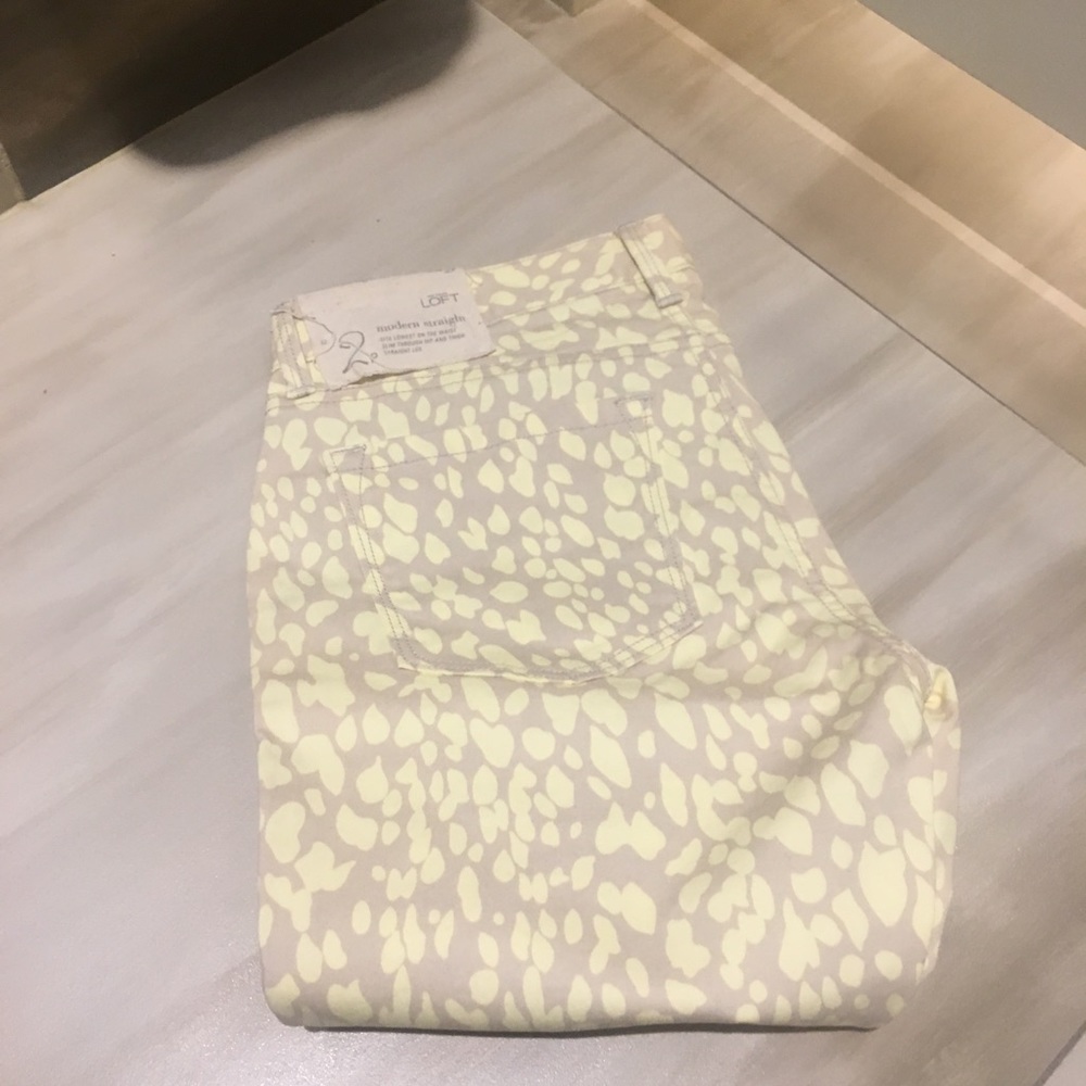 *NWT* Ann Taylor Loft print pants / jeans